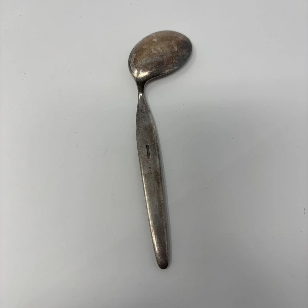 Antique W-Germany Rabbit & Evald Nielsen Danish Silverplate Mouse‎ Child Spoons
